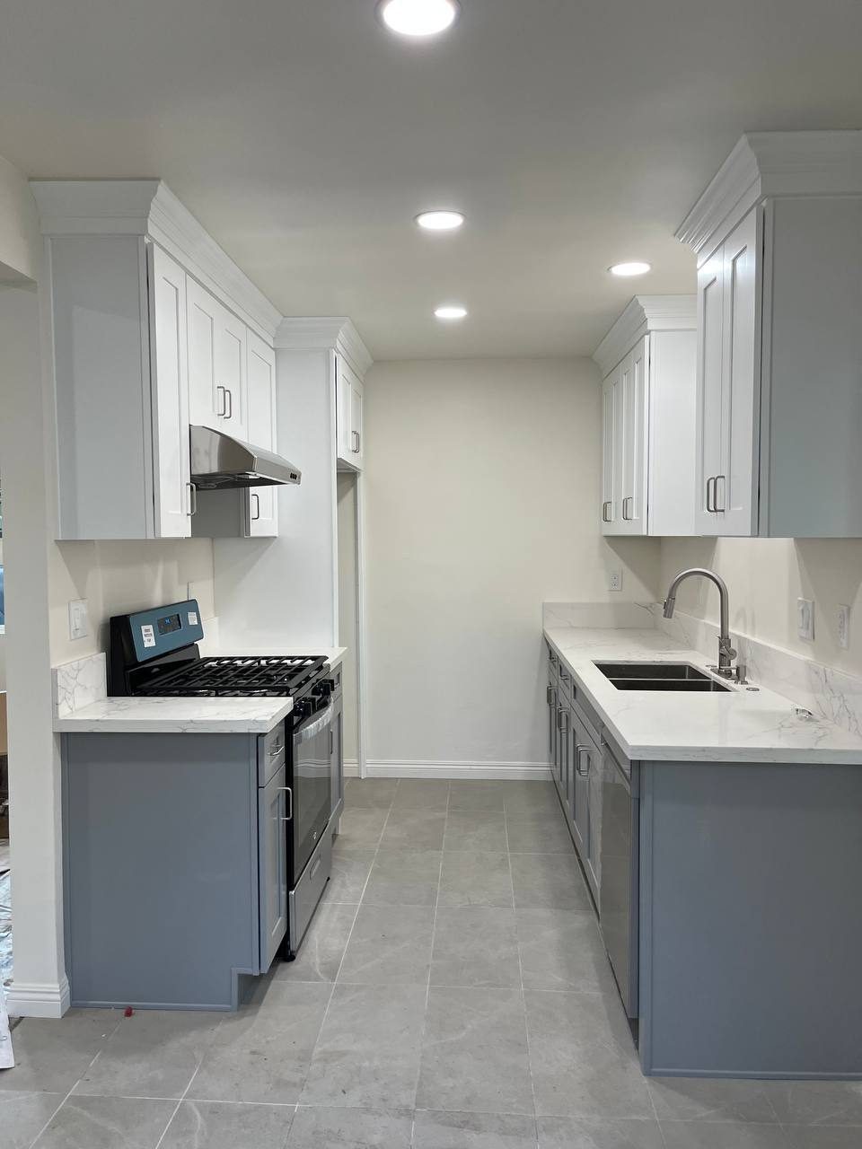 Kitchen remodel – gray and white kitchen renovation, Arcadia CA