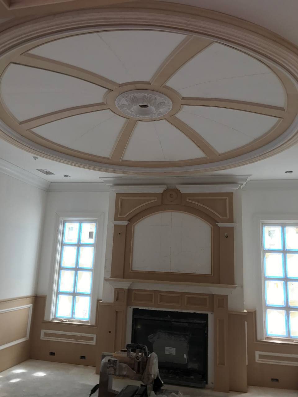 Fireplace with dome ceiling – interior renovation, Arcadia CA