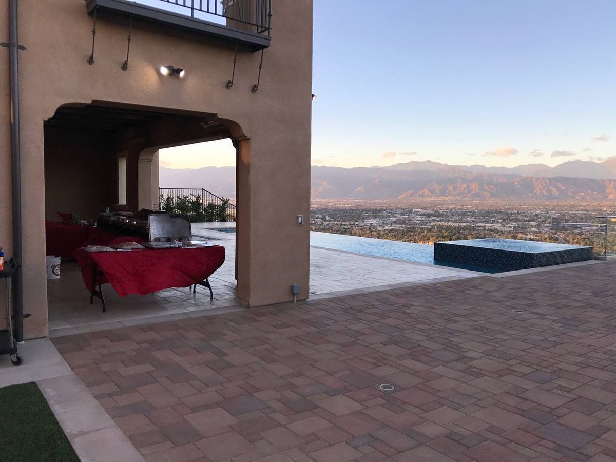 Hilltop infinity pool – outdoor renovation, Arcadia CA